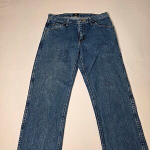 Wrangler 47MWZ Jeans Mens 31x30 Cowboy Cut Regular Fit Premium Performance Blue